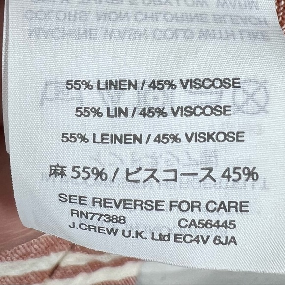 MADEWELL Linen & Cotton Lightweight Striped Dress | Short Sleeve Shift Dress - Picture 3 of 10